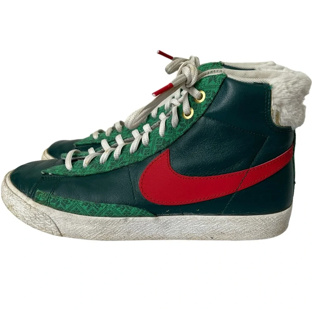 Nike Blazer Mid '77 Vintage GS Christmas Sweater 6Y = Womens Size 8 - DC4410-300